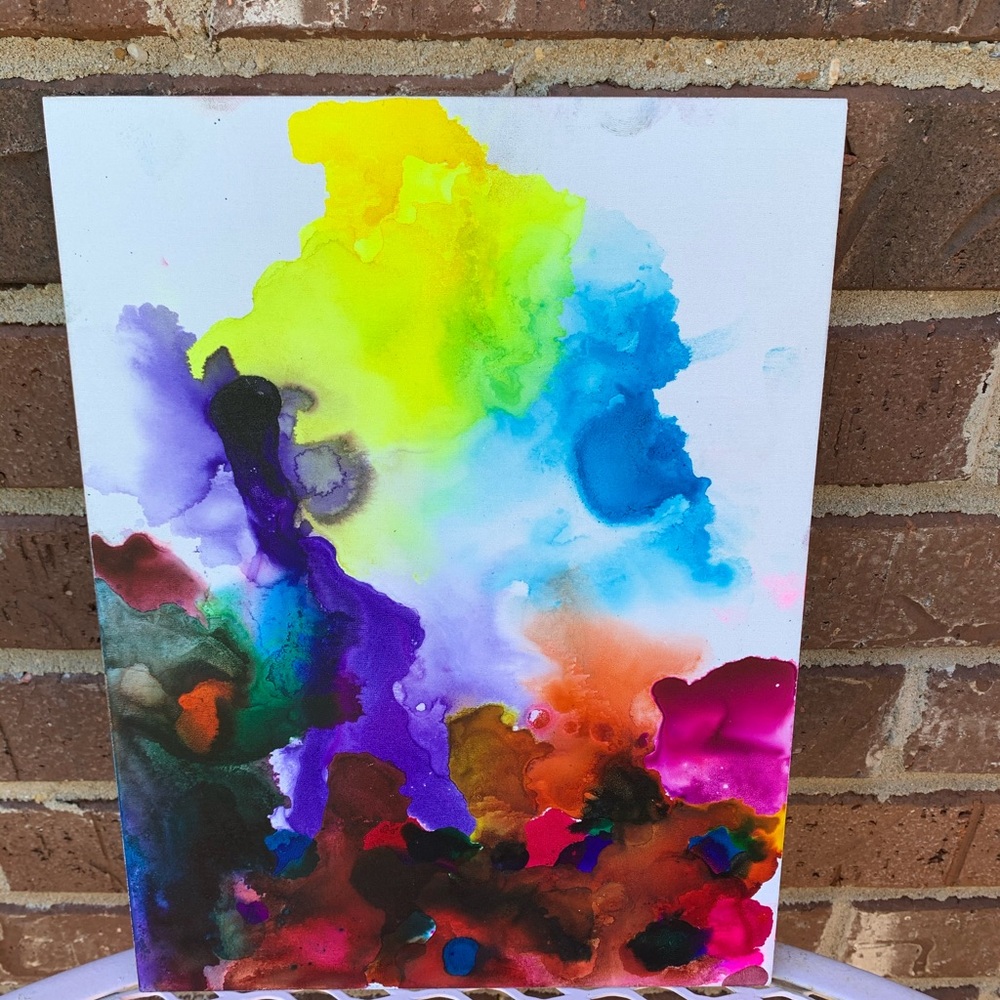 Small work of abstract art 9x12